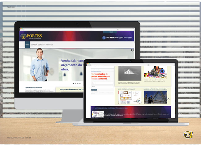 Novo website da empresa Fortes Materiais Elétricos