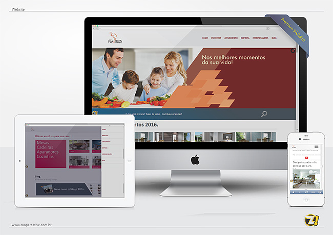 Novo website para Móveis Flamingo